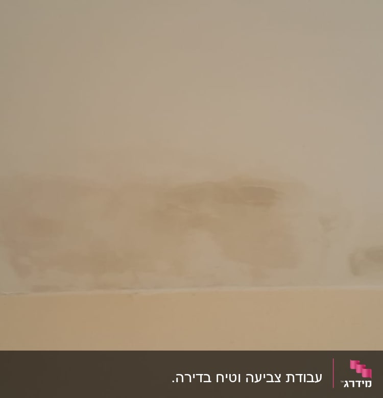עבודת צביעה וטיח בדירה. 